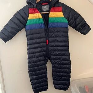 Primary brand toddler lightweight puffer suit 12-18 months